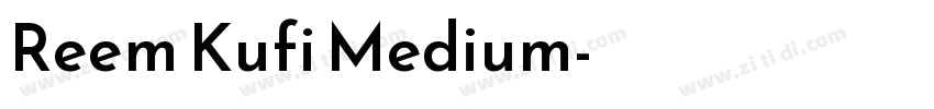Reem Kufi Medium字体转换